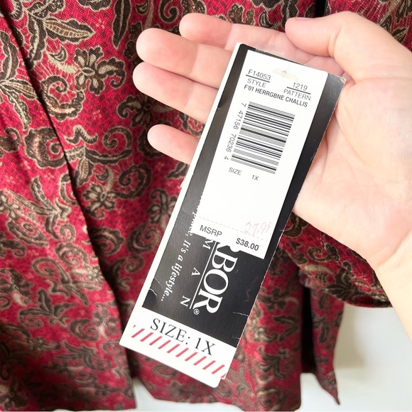 NWT Vintage Sag Harbor rayon 2pc skirt set with long sleeved shirt & maxi skirt - Picture 7 of 16